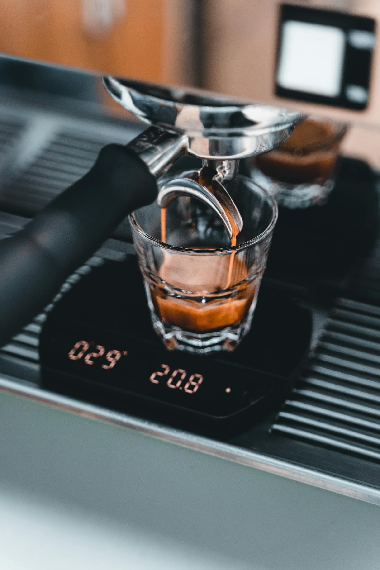 Coffee being carefully roasted